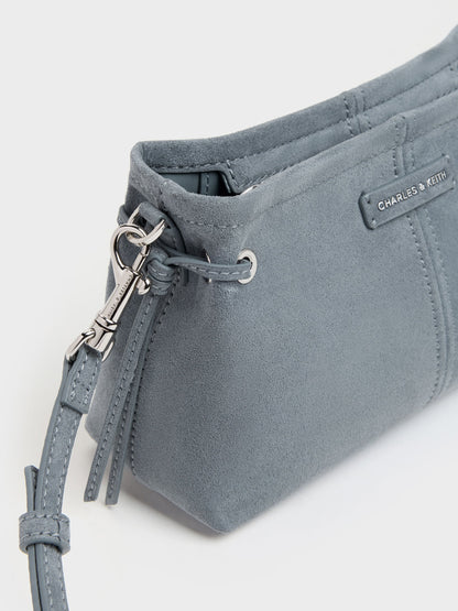 Noane Top Handle Bag - Smoky Blue | CHARLES & KEITH