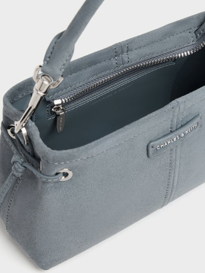 Noane Top Handle Bag - Smoky Blue | CHARLES & KEITH