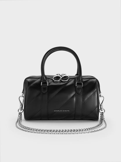 Philomena Bowling Bag - Noir | CHARLES & KEITH