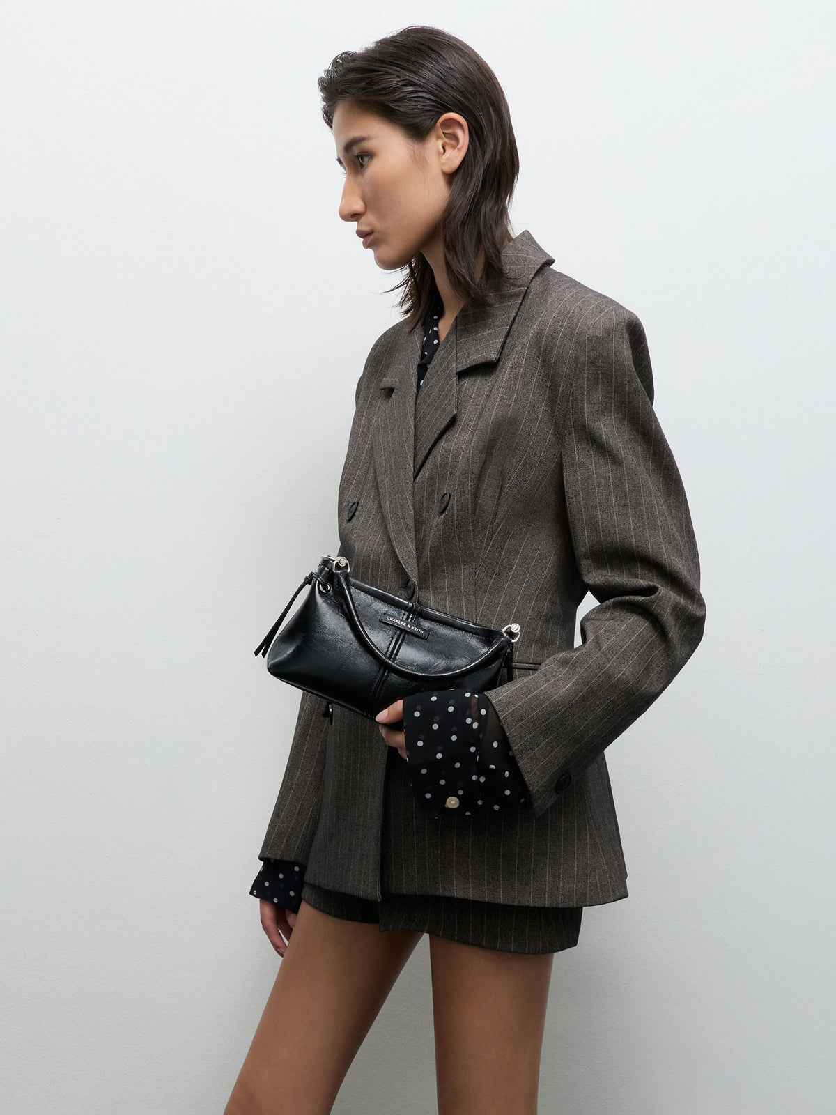 Noane Top Handle Bag - Noir | CHARLES & KEITH
