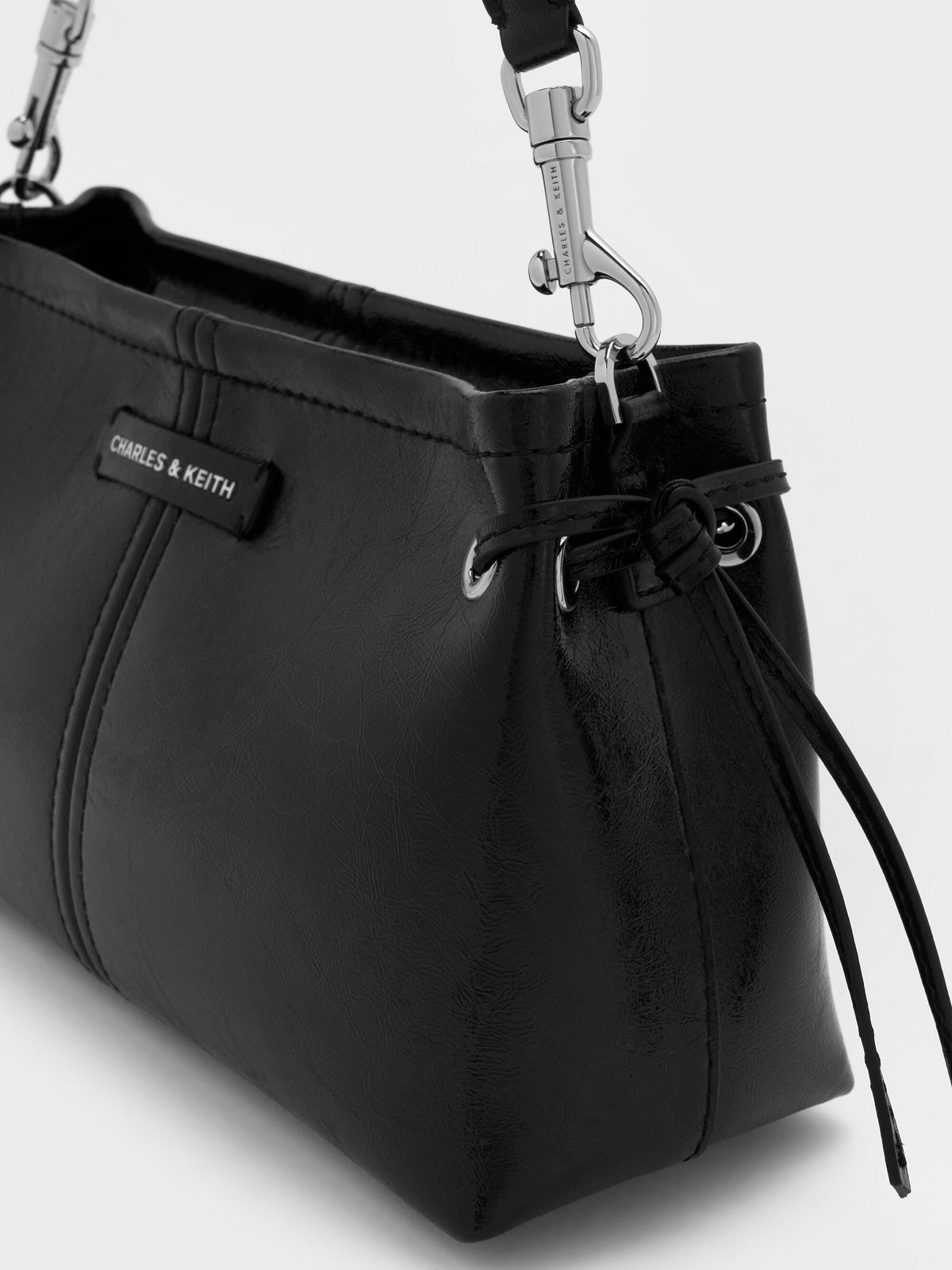 Noane Top Handle Bag - Noir | CHARLES & KEITH