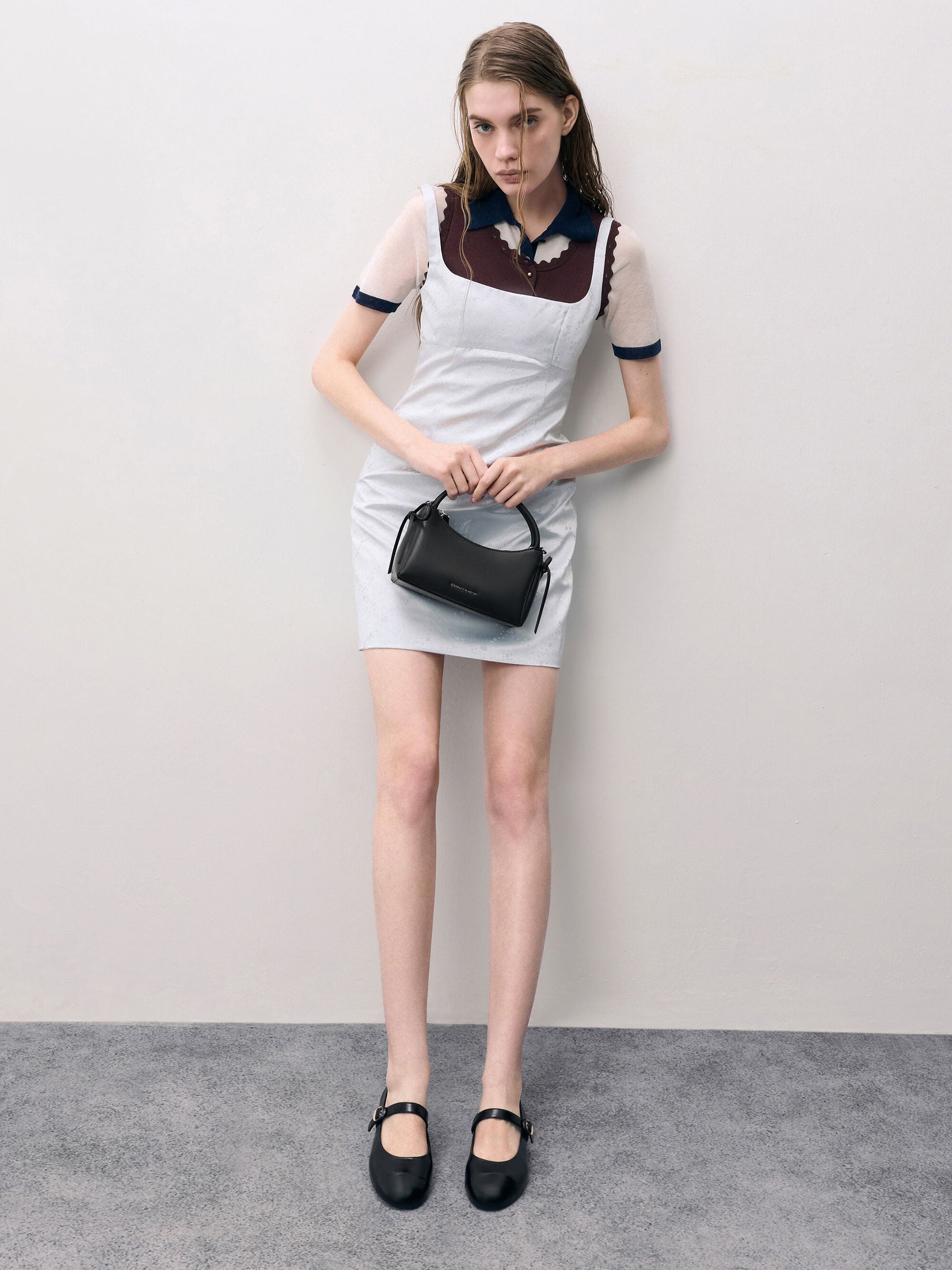 Hazel Bow Top Handle Bag - Noir | CHARLES & KEITH