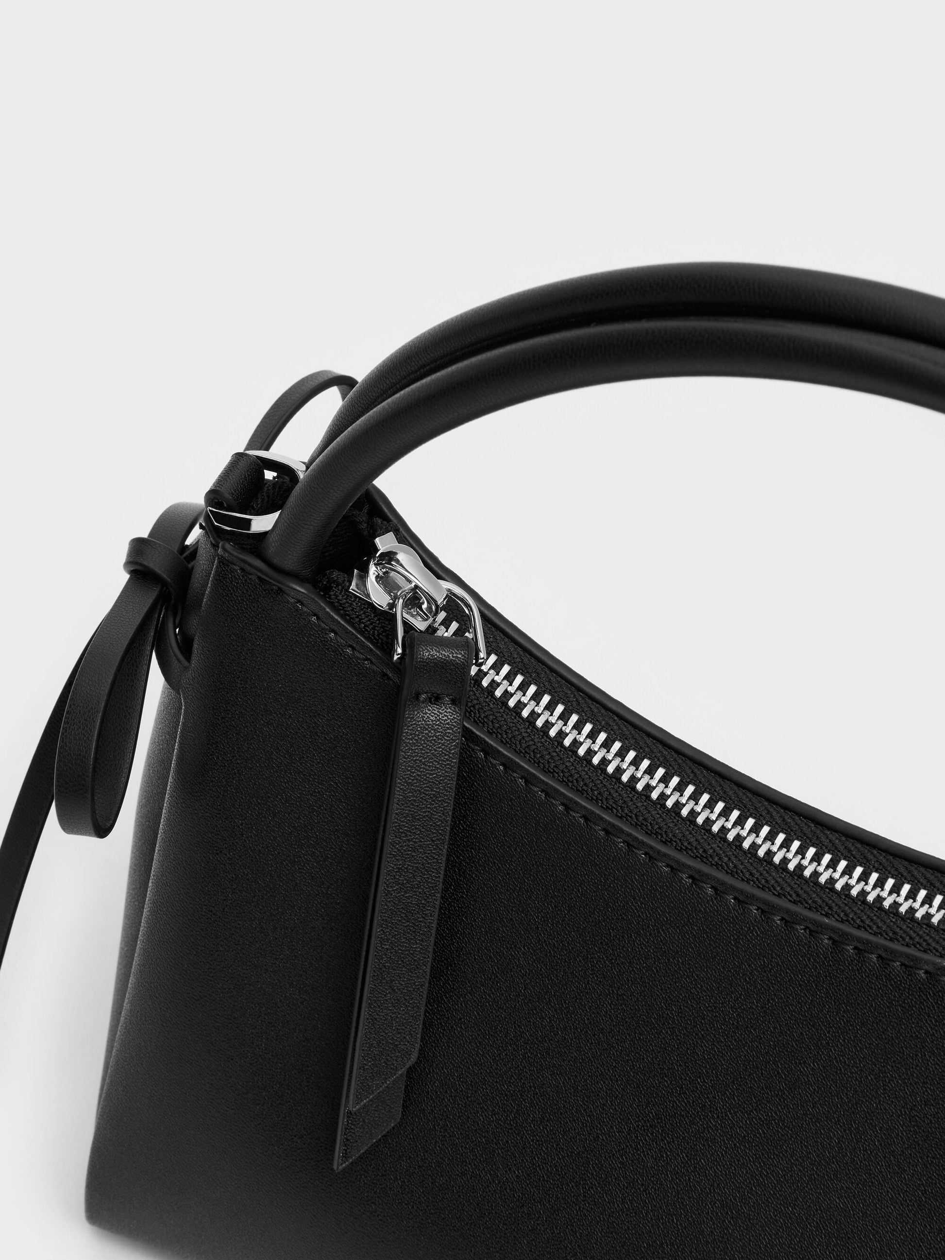 Hazel Bow Top Handle Bag - Noir | CHARLES & KEITH