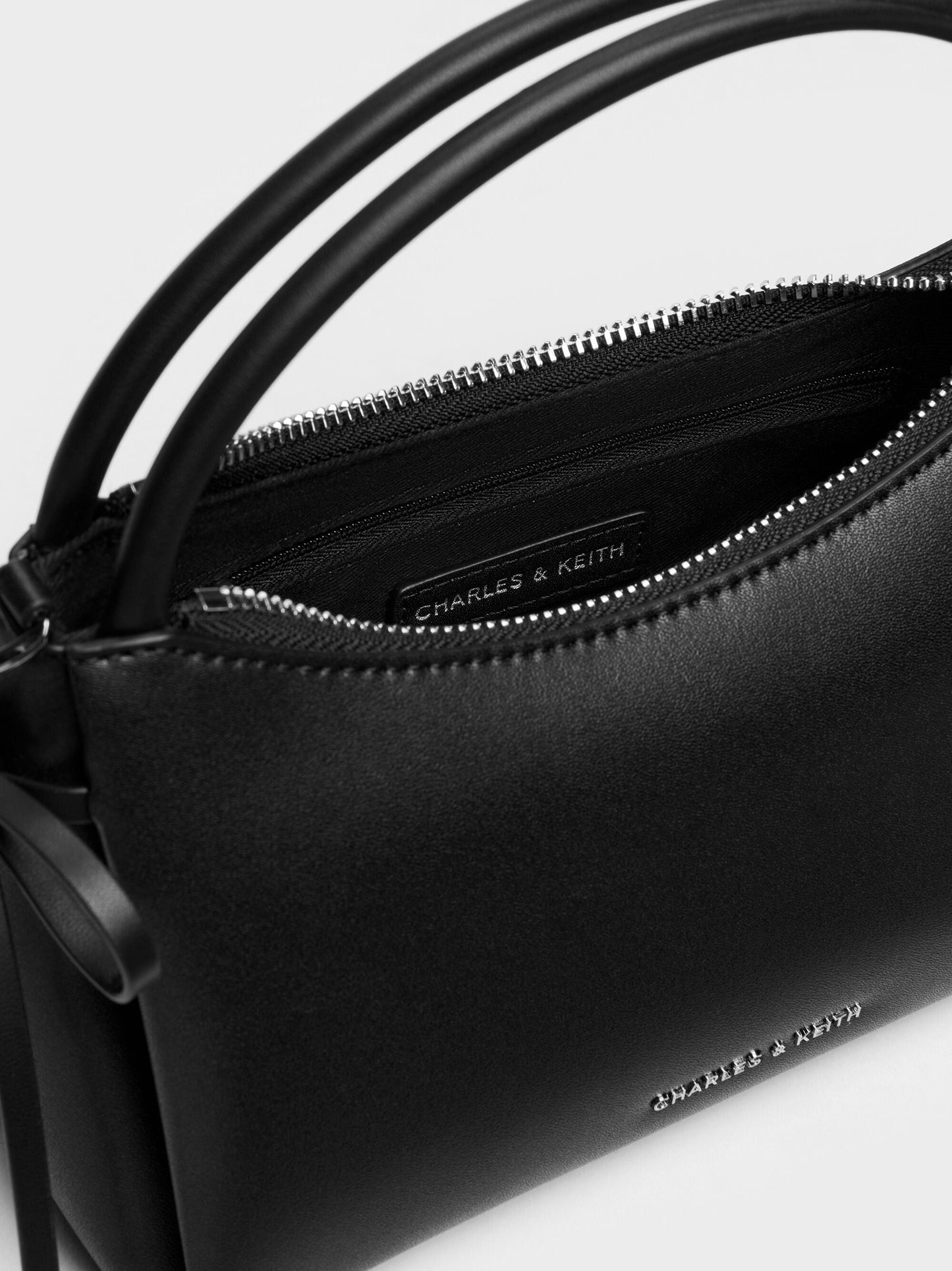 Hazel Bow Top Handle Bag - Noir | CHARLES & KEITH