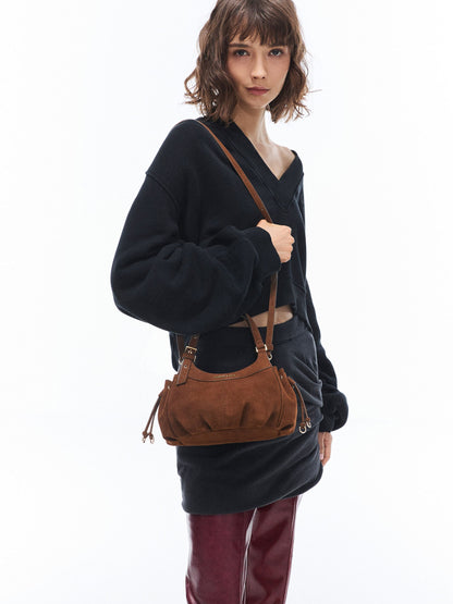 Mini Lillith Drawstring Bucket Bag - Pecan Brown | CHARLES & KEITH