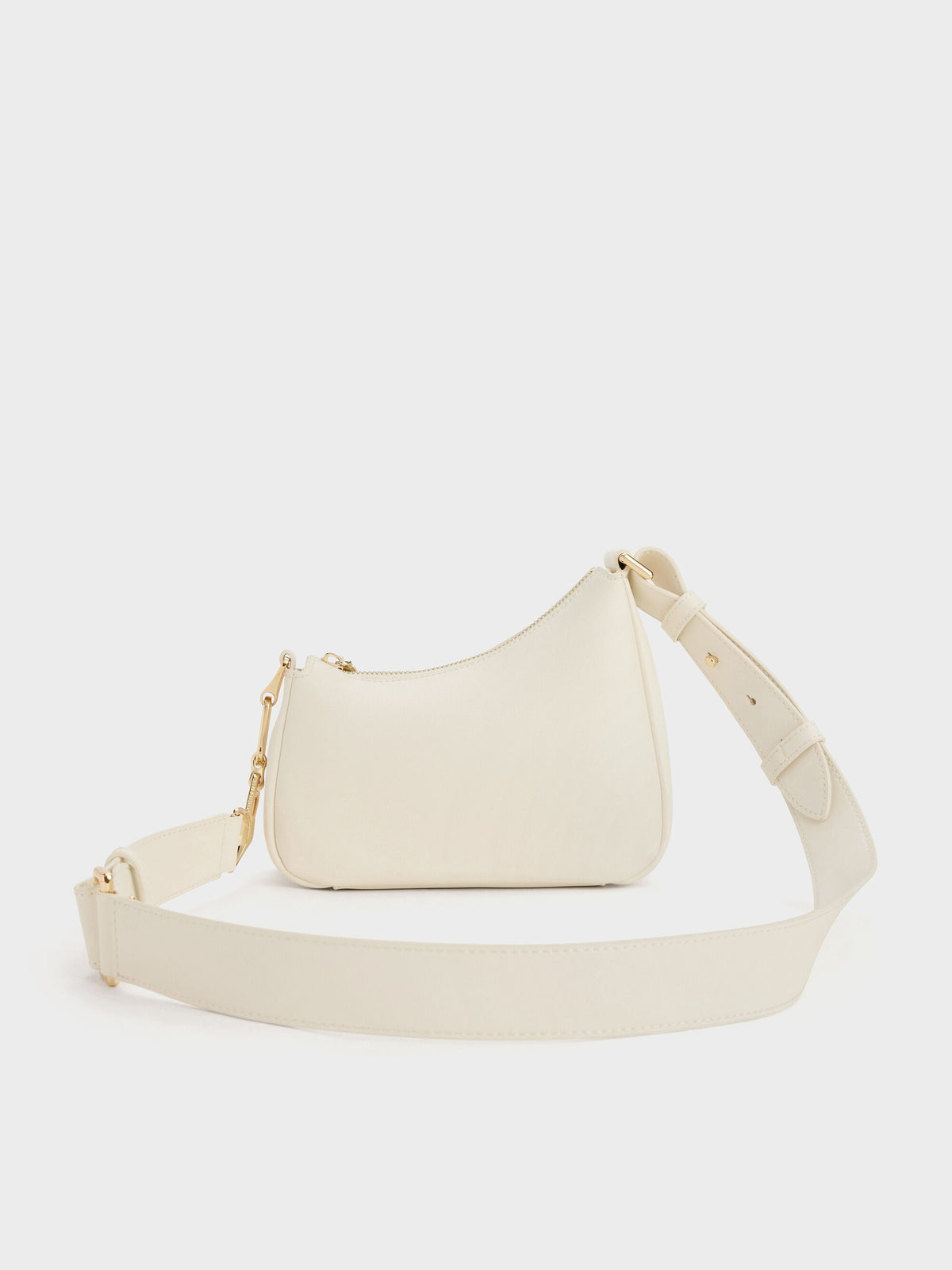 Mini Agatha Chain-Strap Shoulder Bag - Cream | CHARLES & KEITH
