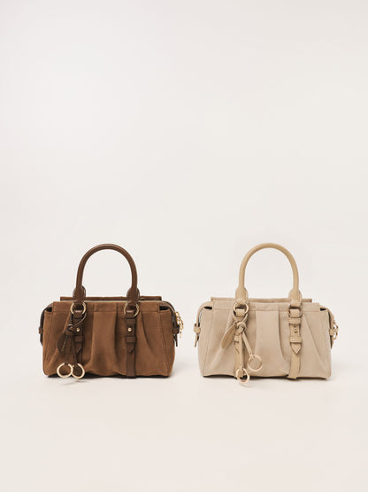 Britton Top Handle Tote Bag - Nutmeg Beige | CHARLES & KEITH