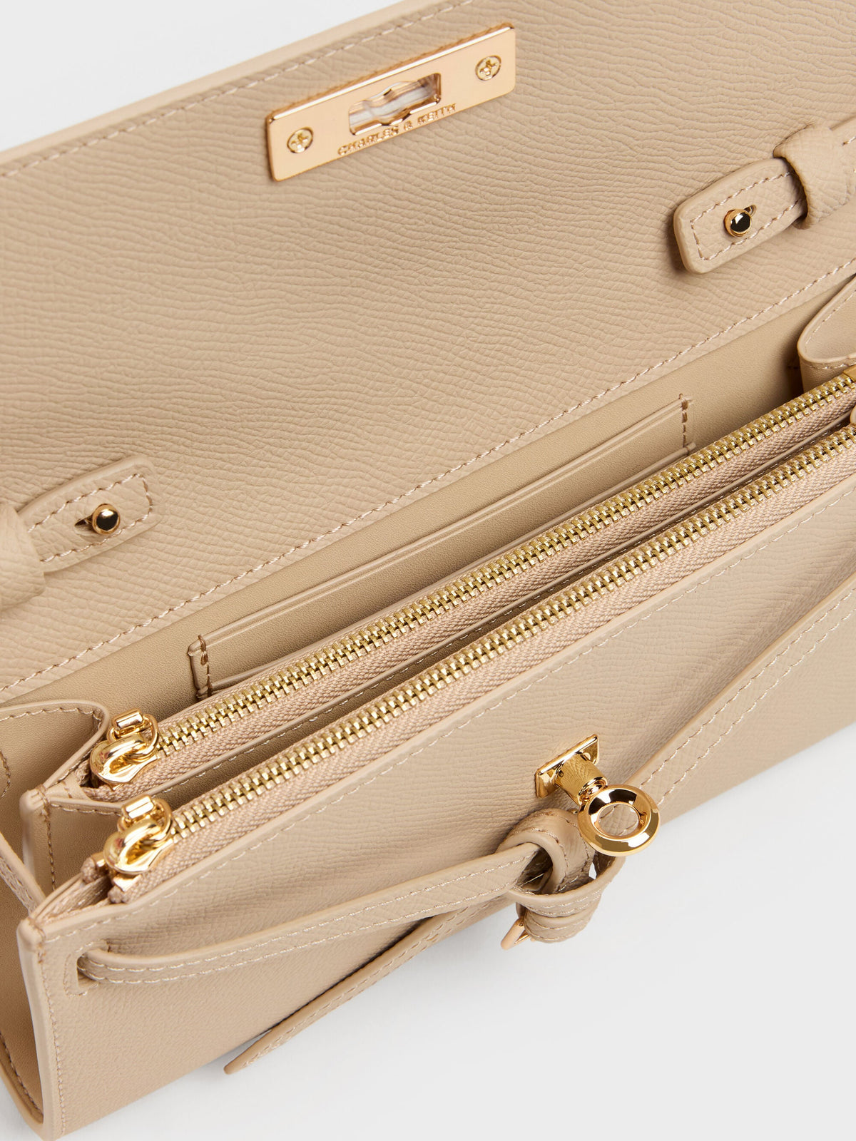 Tricha Knotted-Belt Crossbody Bag - Sand Beige | CHARLES & KEITH