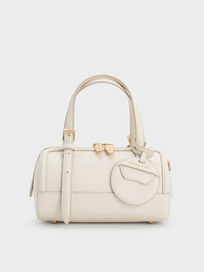 Enola Bowling Bag - Cream | CHARLES & KEITH