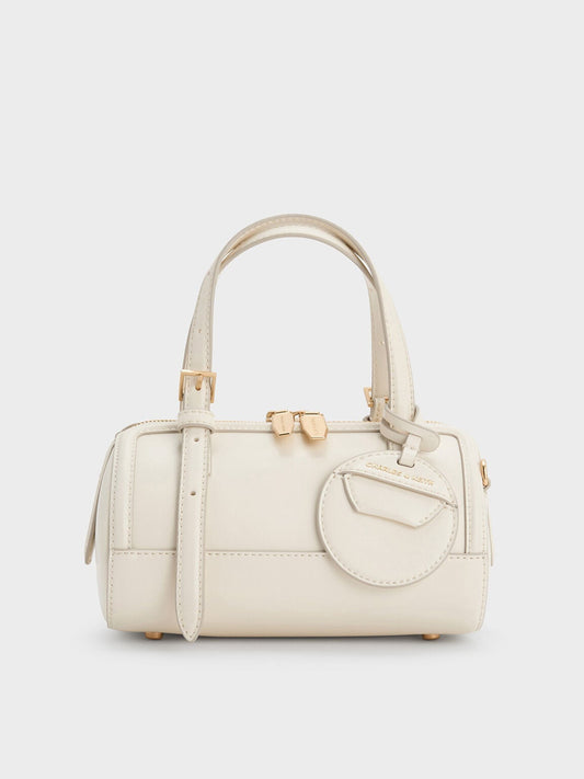 Enola Bowling Bag - Cream | CHARLES & KEITH