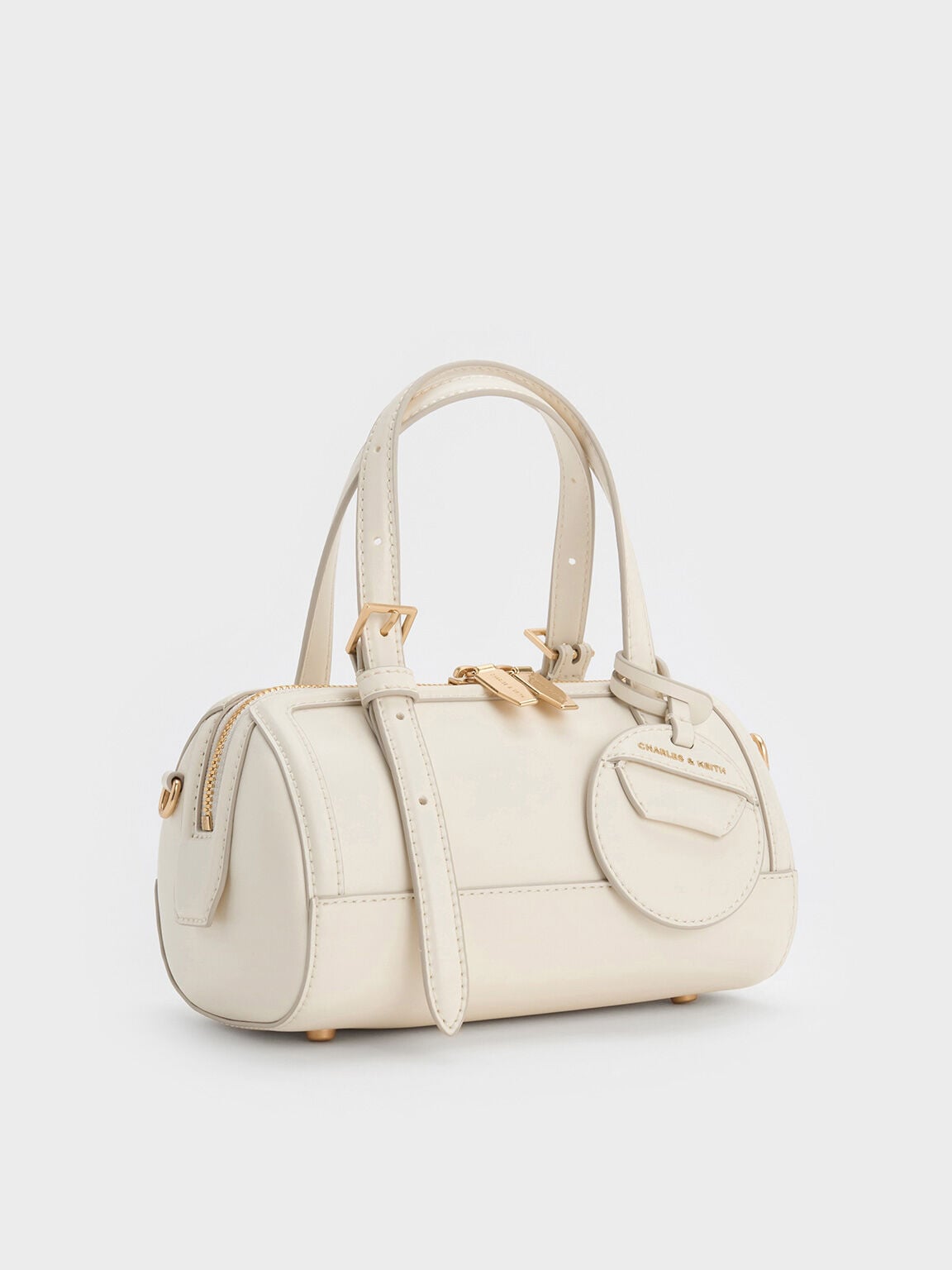 Enola Bowling Bag - Cream | CHARLES & KEITH