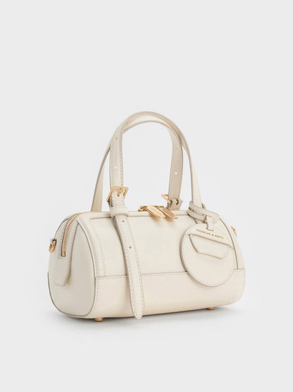 Enola Bowling Bag - Cream | CHARLES & KEITH