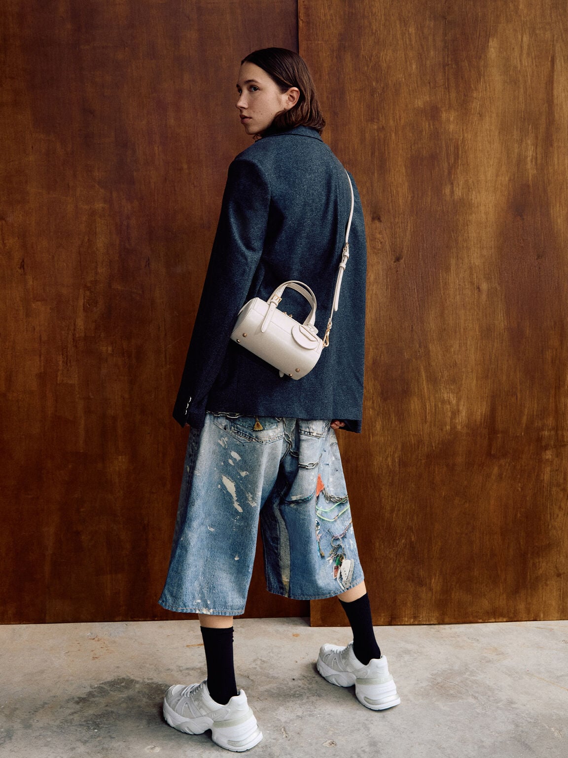 Enola Bowling Bag - Cream | CHARLES & KEITH