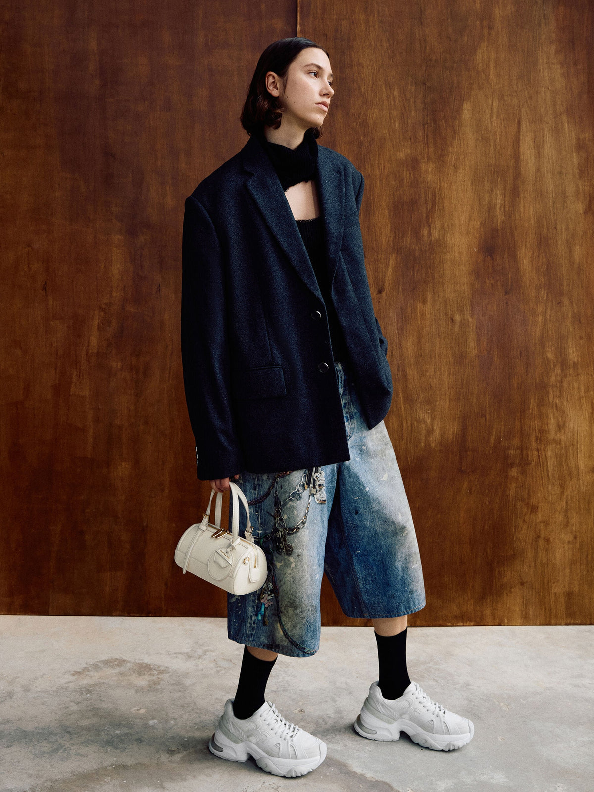 Enola Bowling Bag - Cream | CHARLES & KEITH