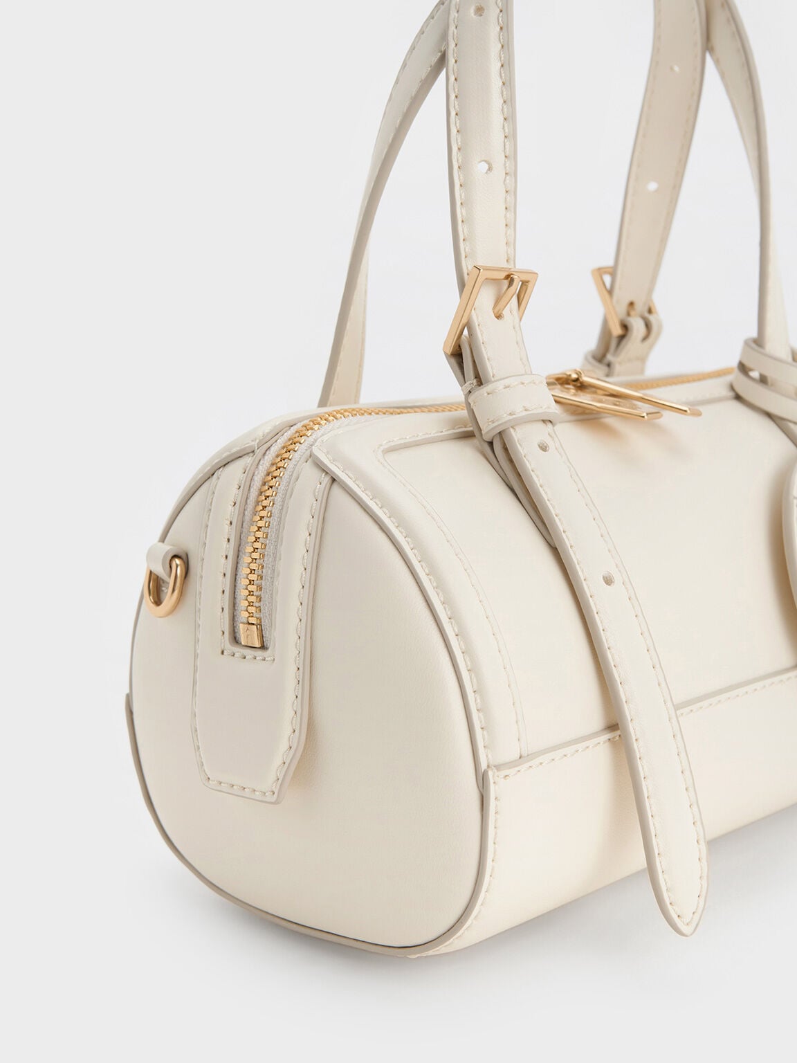 Enola Bowling Bag - Cream | CHARLES & KEITH