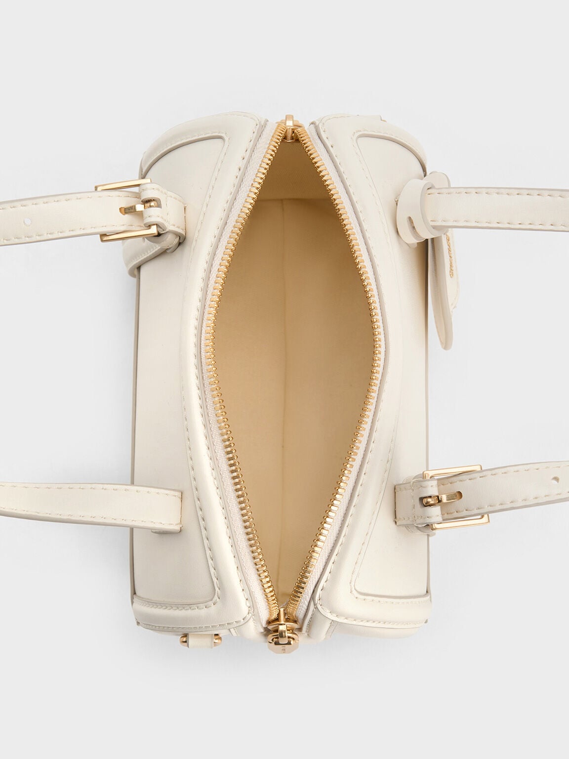 Enola Bowling Bag - Cream | CHARLES & KEITH