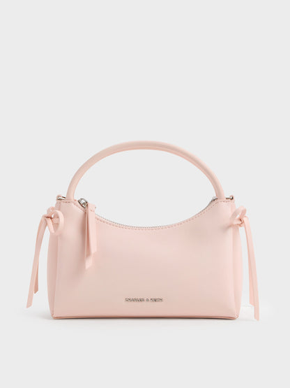 Hazel Bow Top Handle Bag - Soft Pink | CHARLES & KEITH