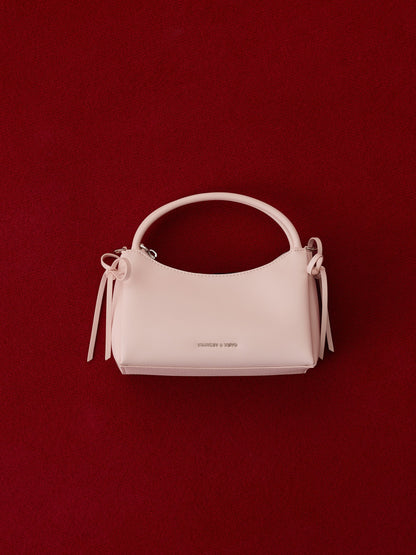 Hazel Bow Top Handle Bag - Soft Pink | CHARLES & KEITH