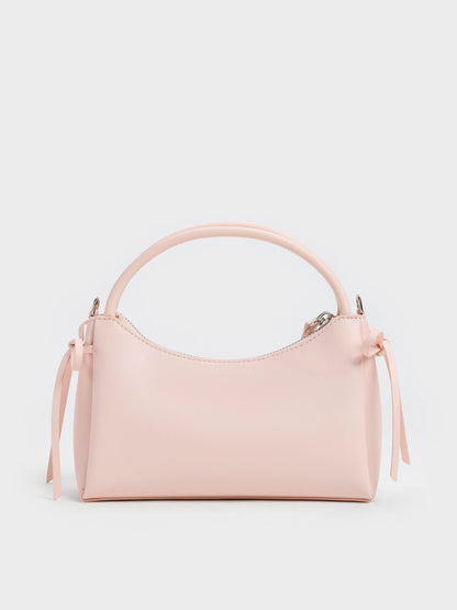 Hazel Bow Top Handle Bag - Soft Pink | CHARLES & KEITH
