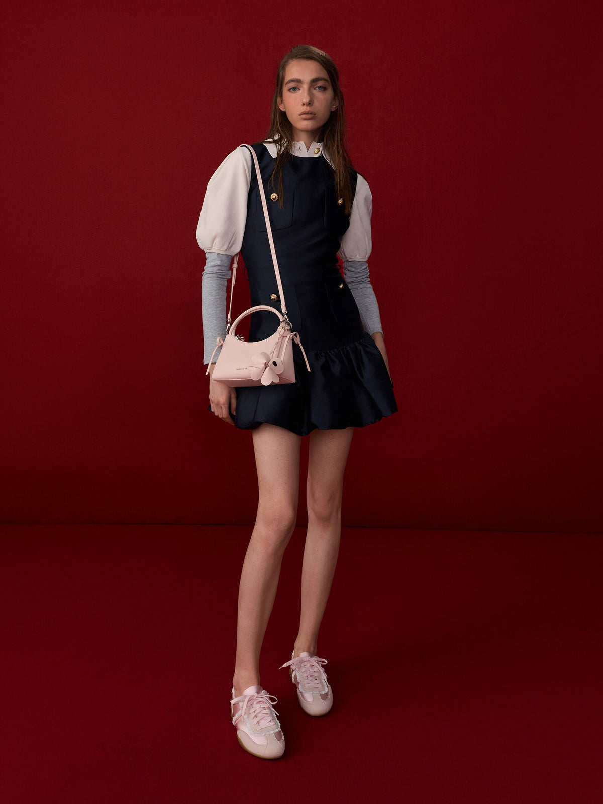 Hazel Bow Top Handle Bag - Soft Pink | CHARLES & KEITH