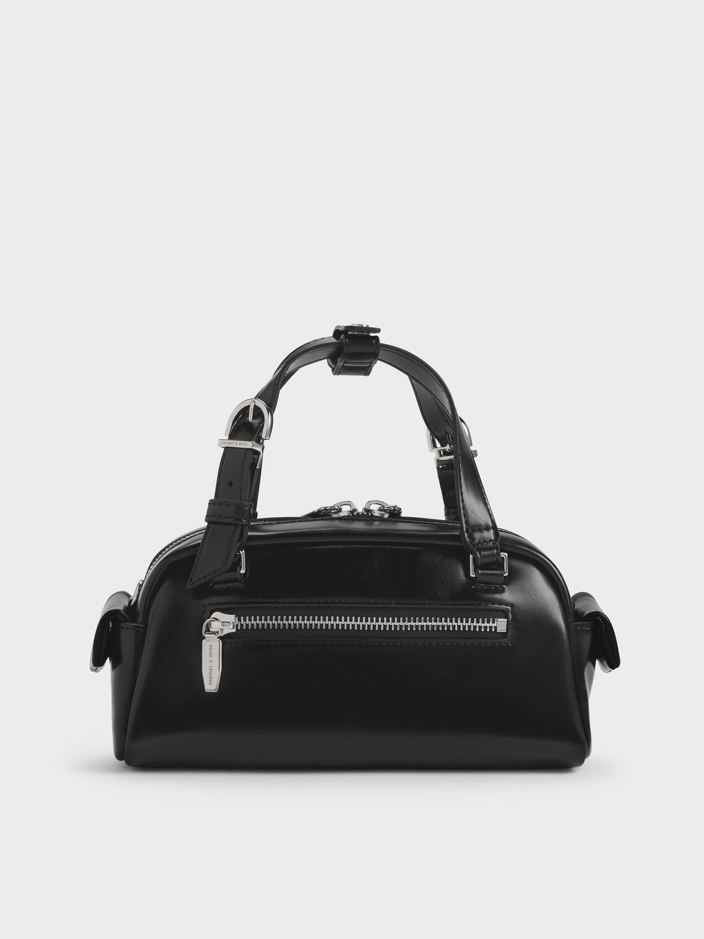 Rachel Multi-Pocket Bowling Bag - Noir | CHARLES & KEITH