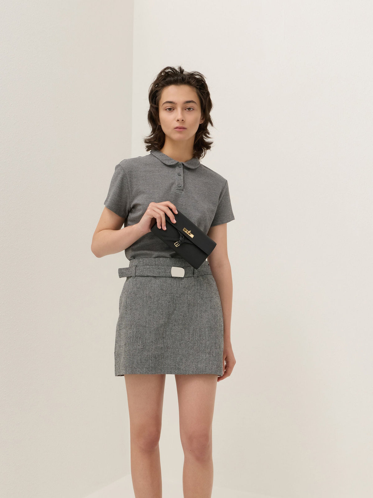 Tricha Knotted-Belt Crossbody Bag - Black | CHARLES & KEITH
