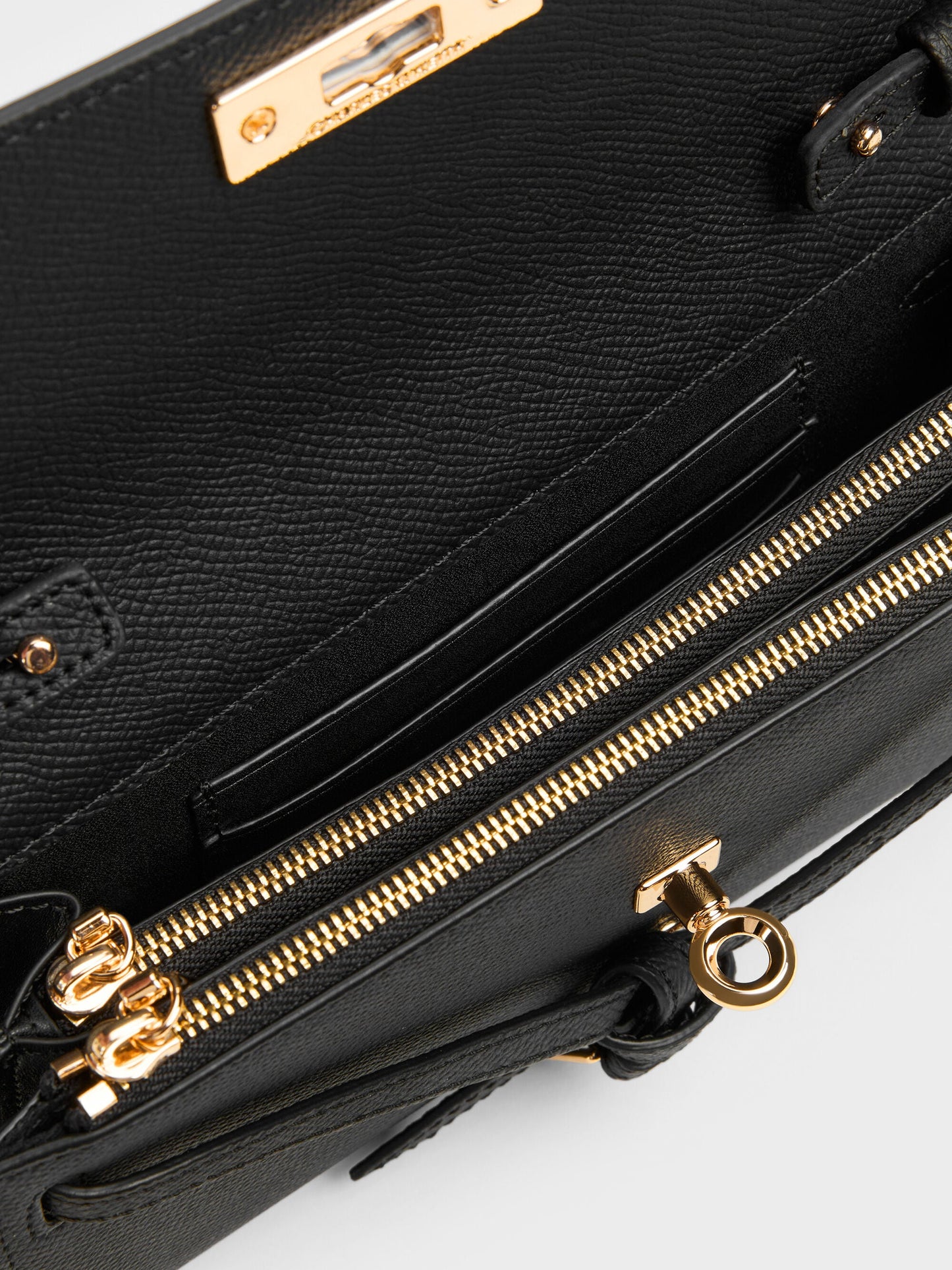 Tricha Knotted-Belt Crossbody Bag - Black | CHARLES & KEITH