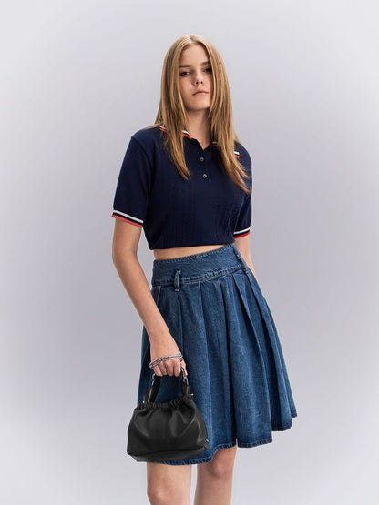 Ally Ruched Chain-Handle Bag - Noir | CHARLES & KEITH