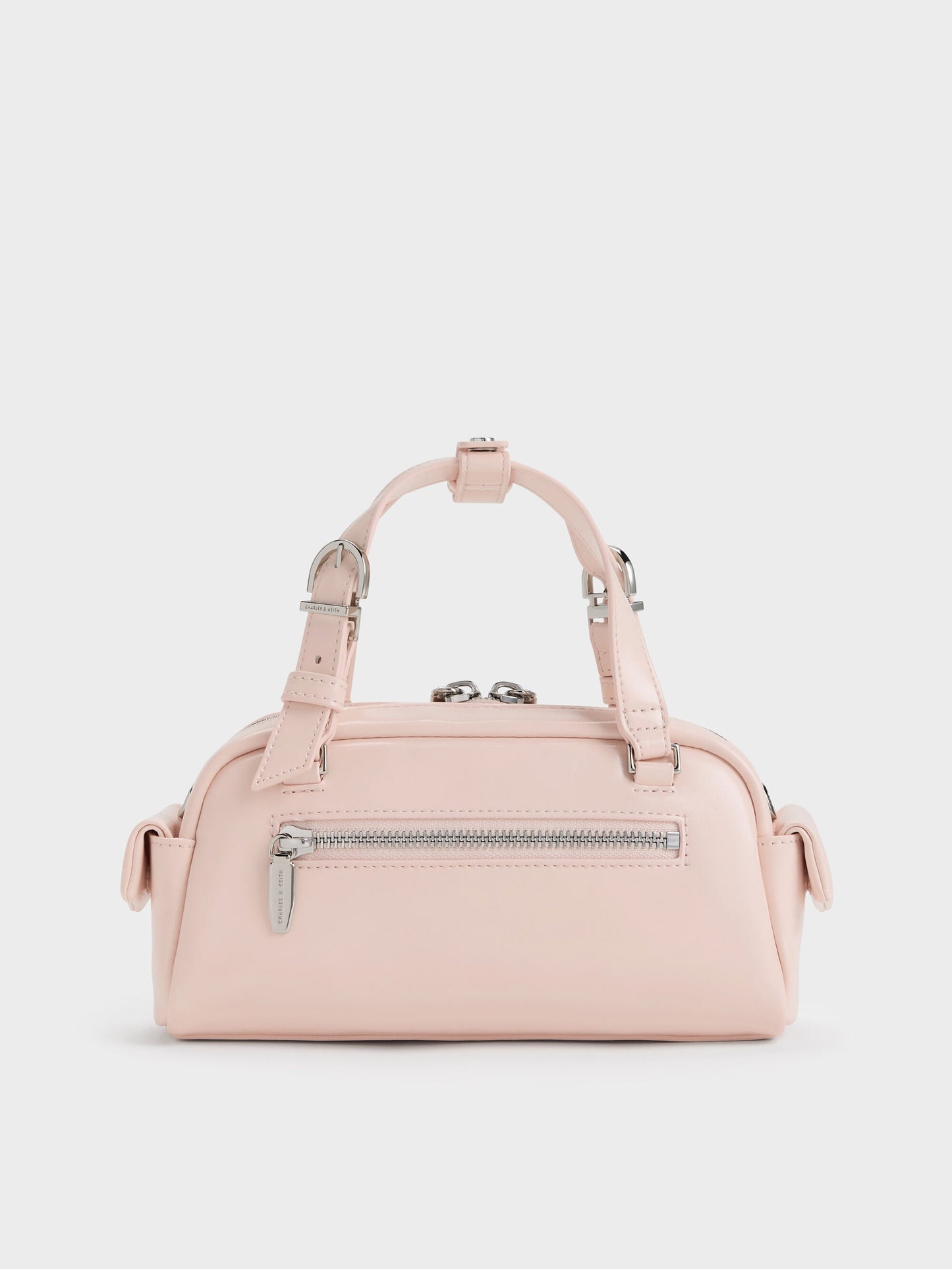 Rachel Multi-Pocket Bowling Bag - Soft Pink | CHARLES & KEITH
