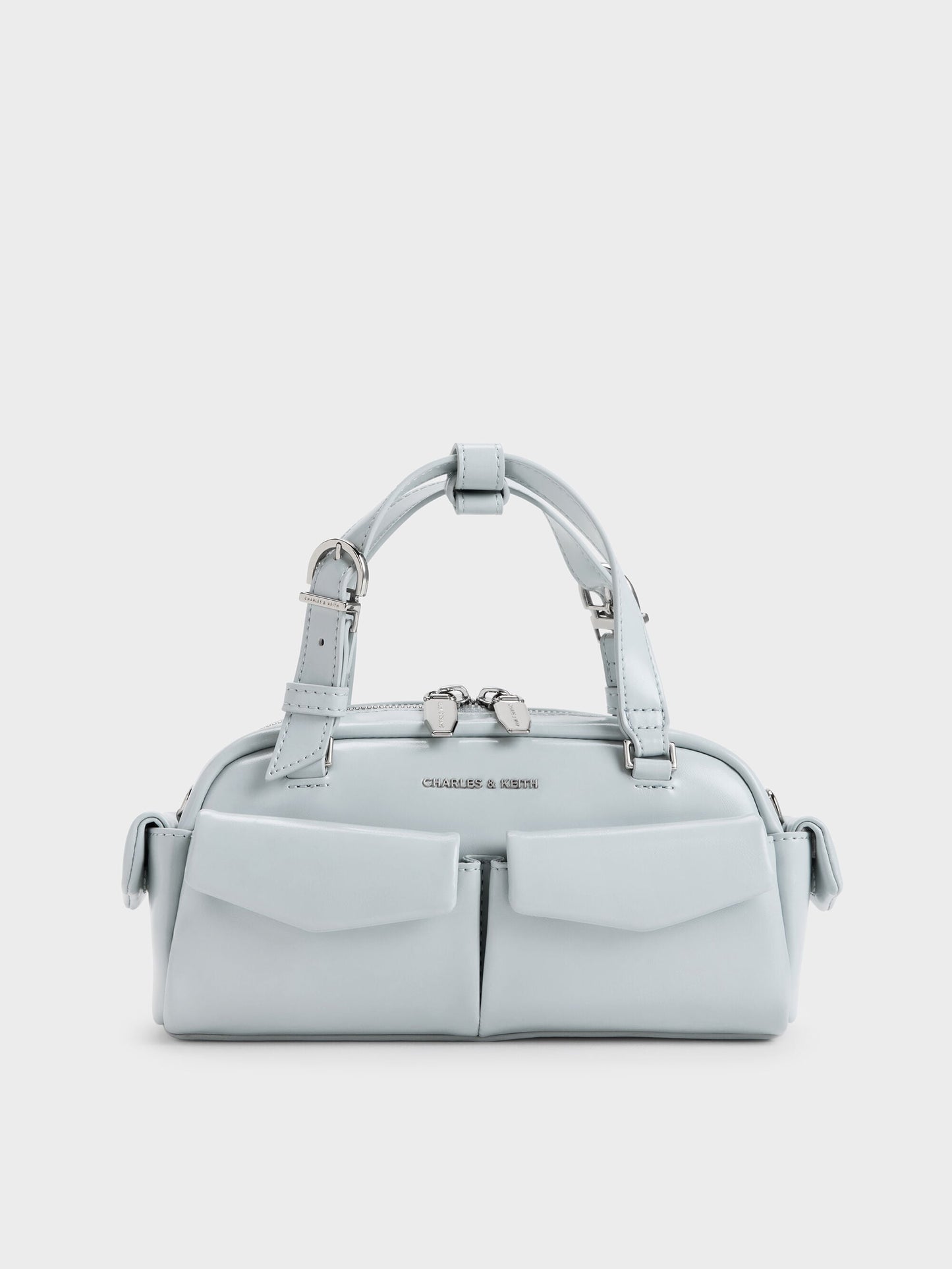 Rachel Multi-Pocket Bowling Bag - Sea Salt Blue | CHARLES & KEITH