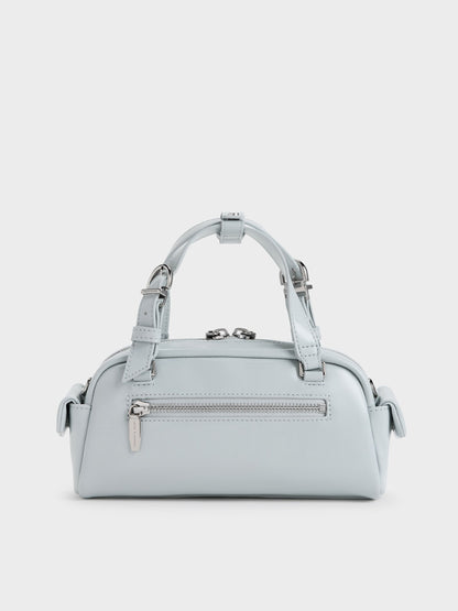 Rachel Multi-Pocket Bowling Bag - Sea Salt Blue | CHARLES & KEITH