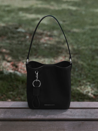 Levy Nylon Bucket Bag - Noir | CHARLES & KEITH