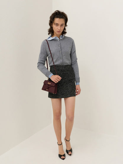 Tricha Knotted-Belt Top Handle Bag - Wineberry Red | CHARLES & KEITH