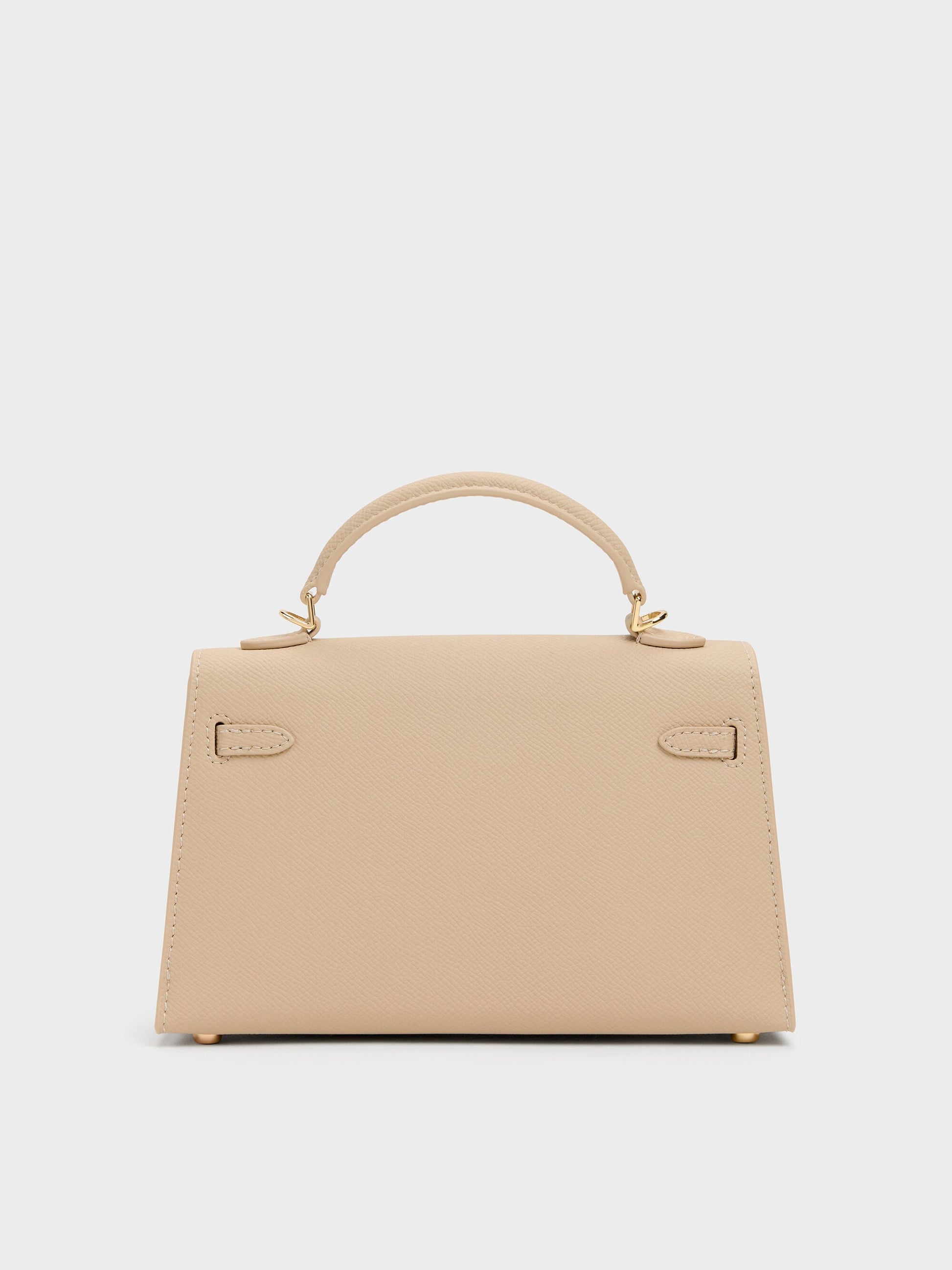 Tricha Knotted-Belt Top Handle Bag - Sand Beige | CHARLES & KEITH