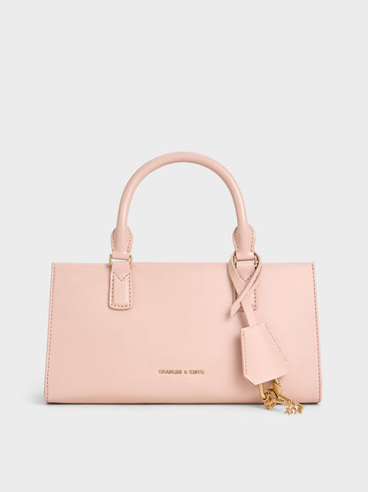 Kerry Top Handle Bag - Light Pink | CHARLES & KEITH