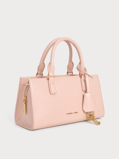 Kerry Top Handle Bag - Light Pink | CHARLES & KEITH