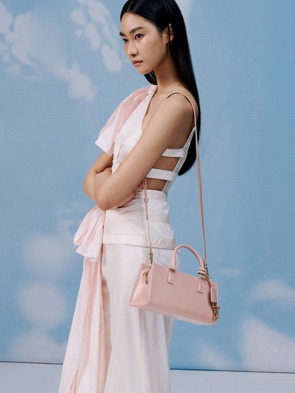 Kerry Top Handle Bag - Light Pink | CHARLES & KEITH