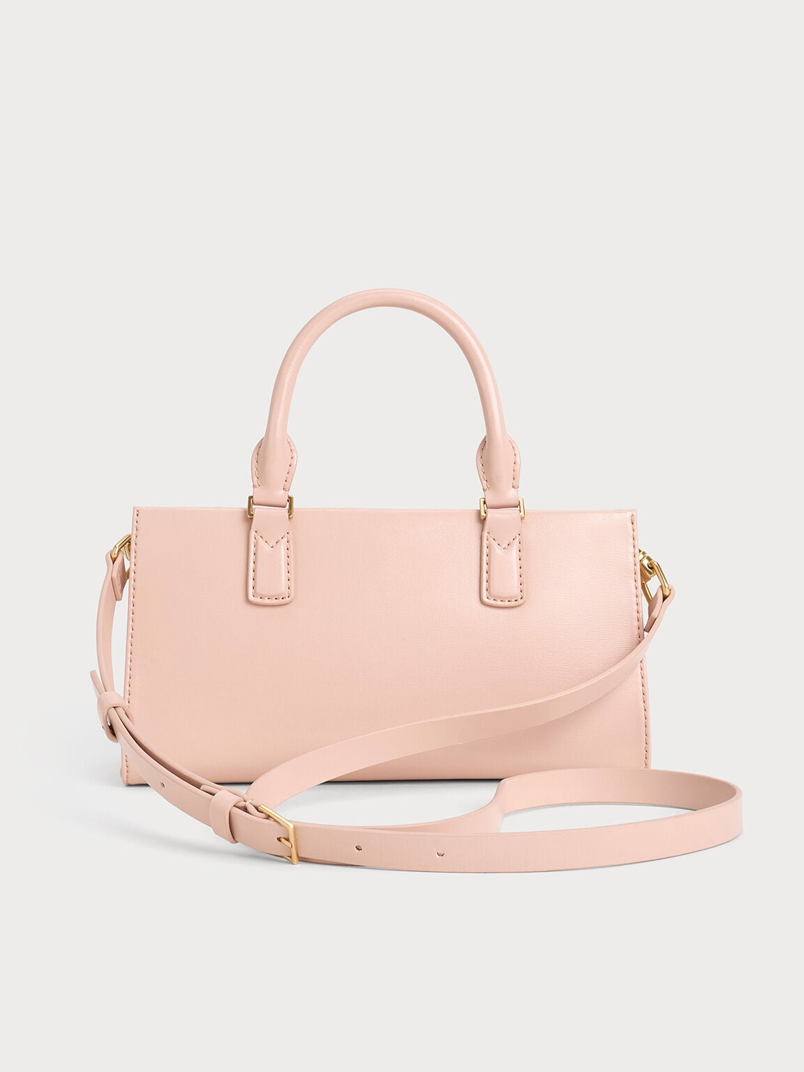 Kerry Top Handle Bag - Light Pink | CHARLES & KEITH