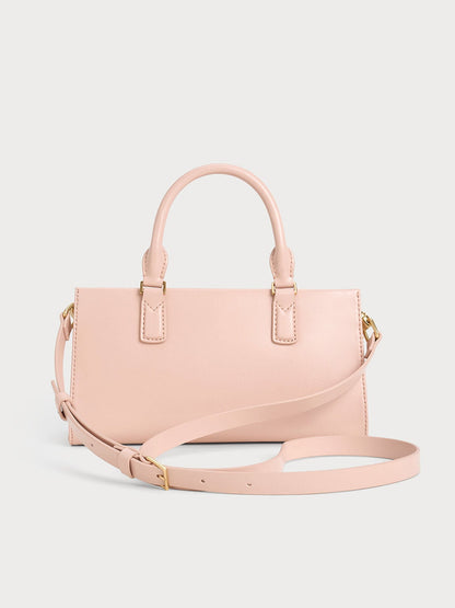 Kerry Top Handle Bag - Light Pink | CHARLES & KEITH