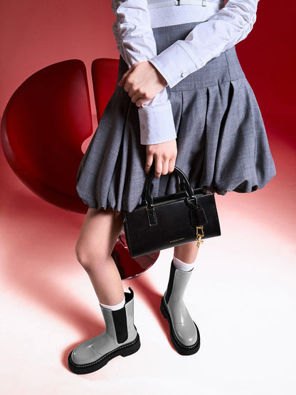 Kerry Top Handle Bag - Black | CHARLES & KEITH