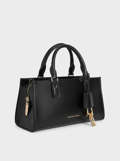 Kerry Top Handle Bag - Black | CHARLES & KEITH