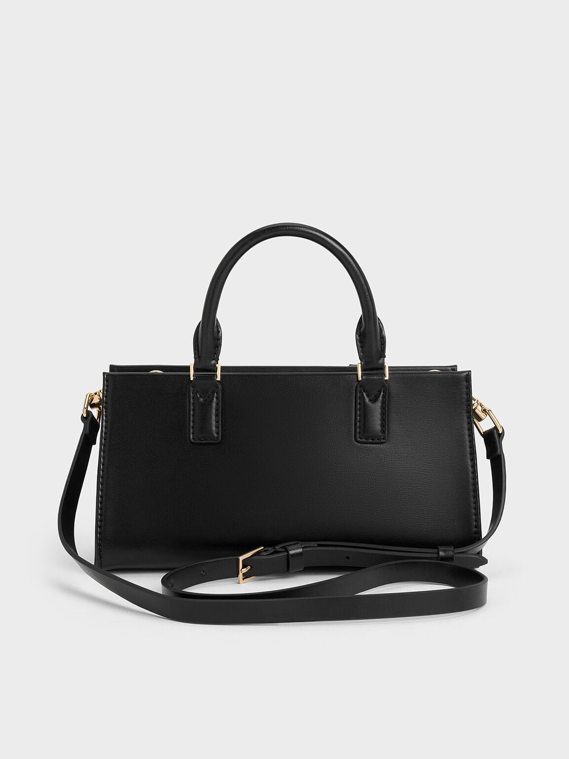 Kerry Top Handle Bag - Black | CHARLES & KEITH