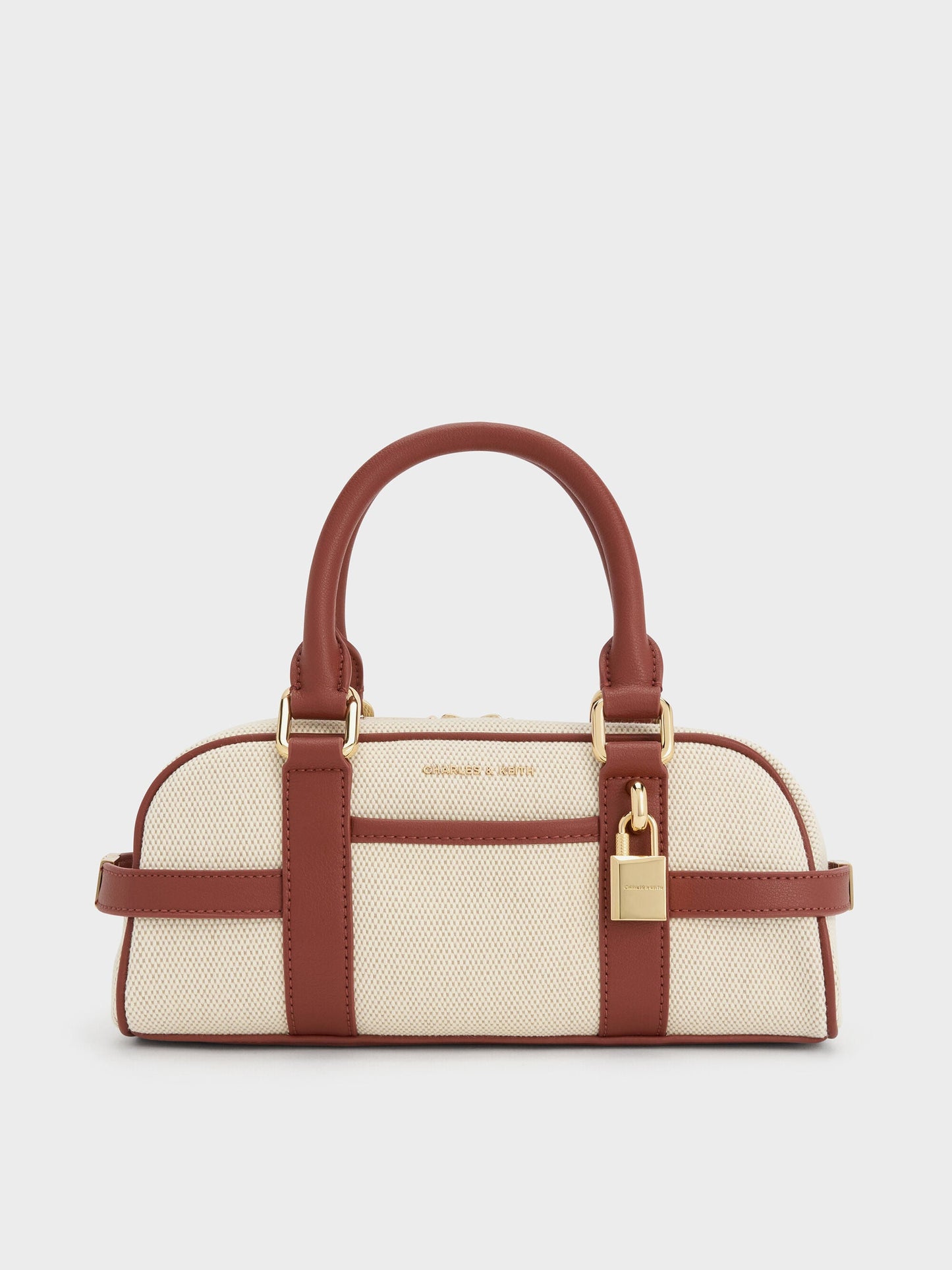 Scottie Canvas Bowling Bag - Brick | CHARLES & KEITH