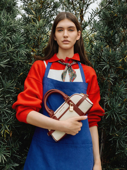 Scottie Canvas Bowling Bag - Brick | CHARLES & KEITH