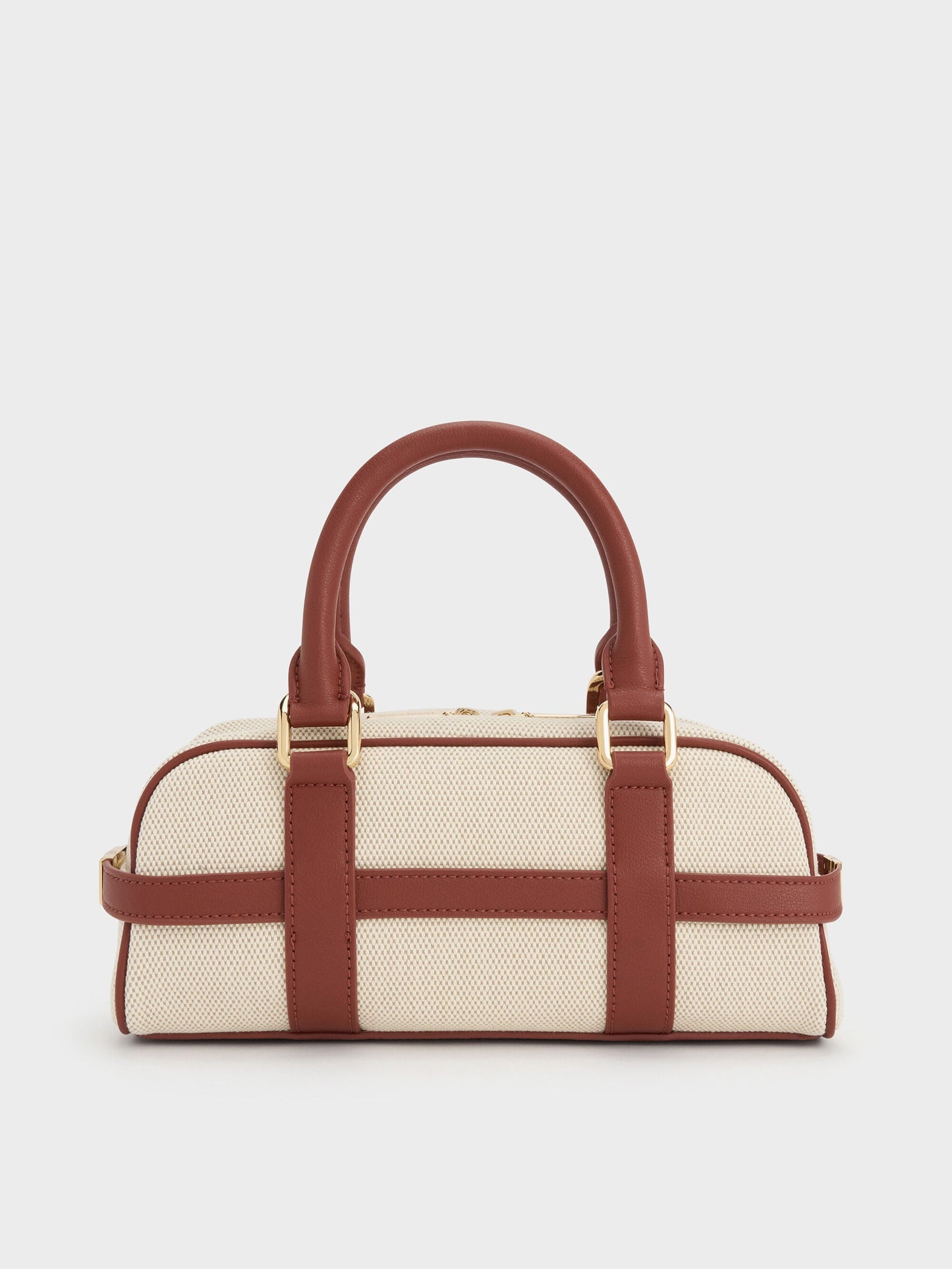 Scottie Canvas Bowling Bag - Brick | CHARLES & KEITH