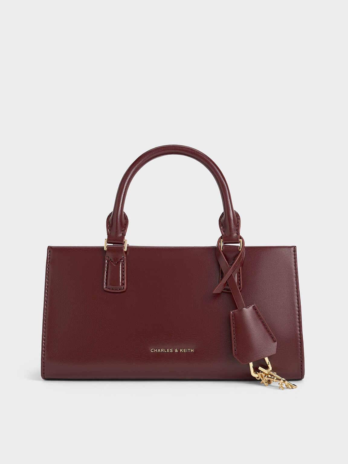 Kerry Top Handle Bag - Mulberry Plum | CHARLES & KEITH