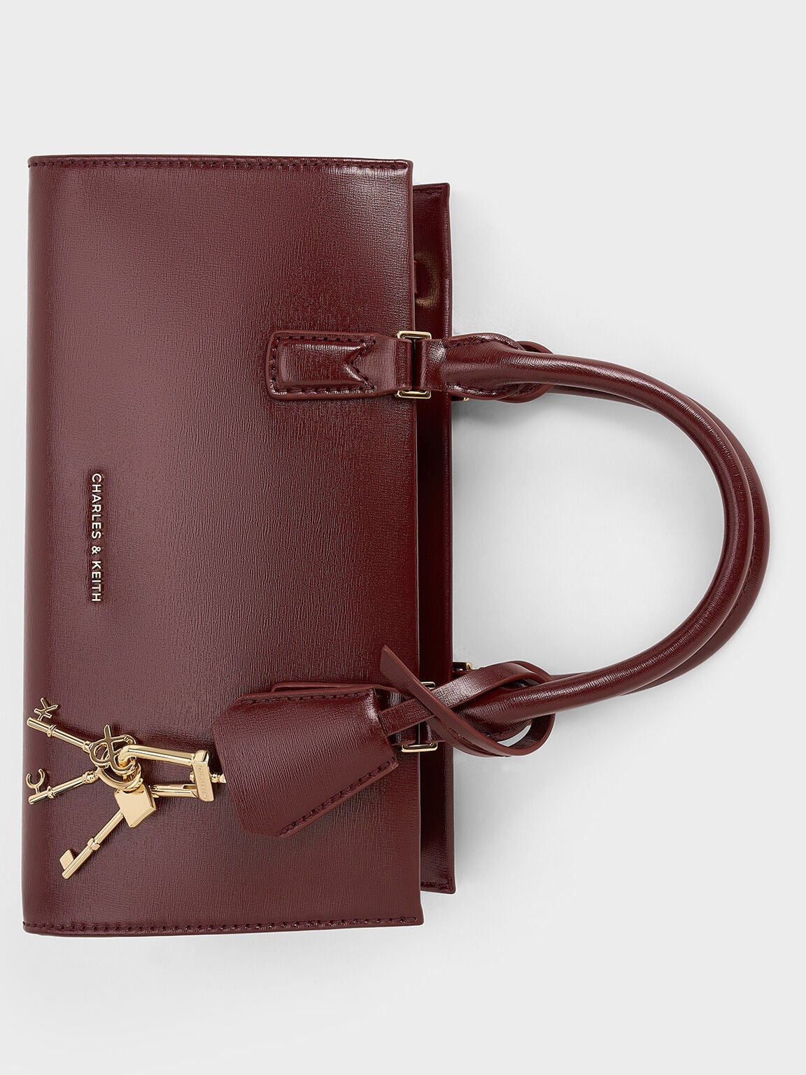 Kerry Top Handle Bag - Mulberry Plum | CHARLES & KEITH
