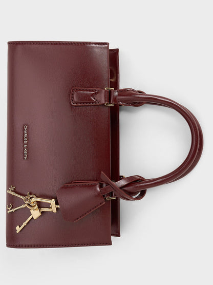 Kerry Top Handle Bag - Mulberry Plum | CHARLES & KEITH