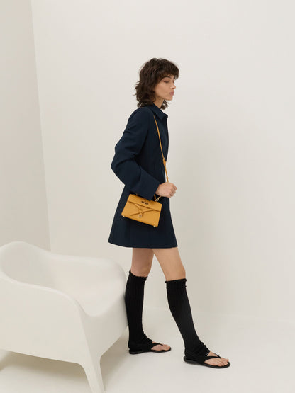 Tricha Knotted-Belt Top Handle Bag - Saffron Yellow | CHARLES & KEITH