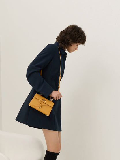 Tricha Knotted-Belt Top Handle Bag - Saffron Yellow | CHARLES & KEITH